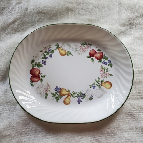 Vintage Corelle Chutney Fruit Pattern Serving Platter - Picture 5 of 9